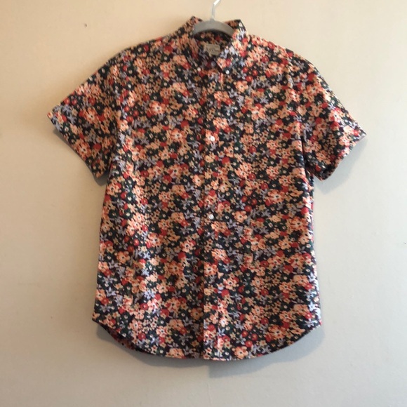 J. Crew Other - J. Crew Red and Pink Casual Button Down Shirt